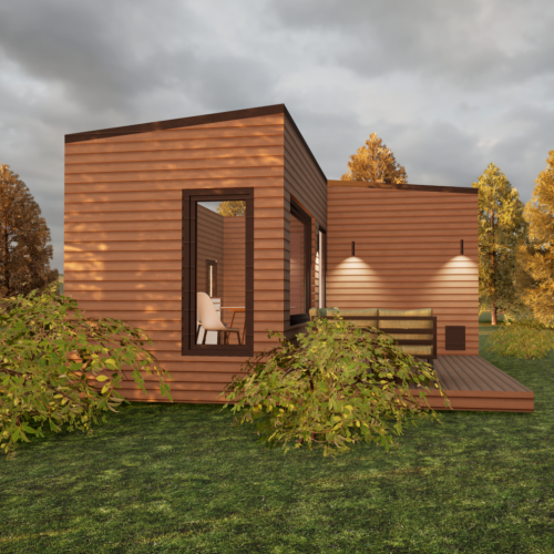 Модульная баня от производителя в Саранске. Проект: Banya fox barn 1