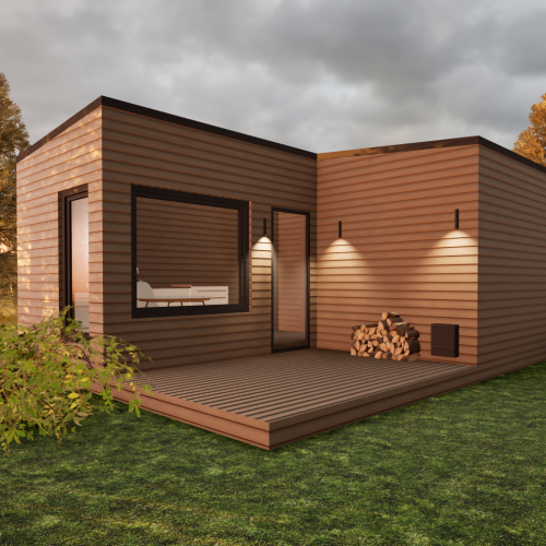 Модульная баня от производителя в Саранске. Проект: Banya fox barn 1